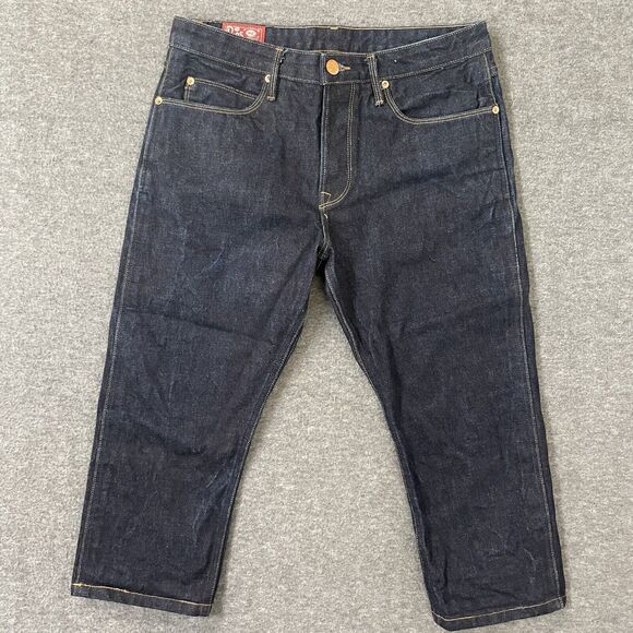 FREENOTE The Rios Selvedge Denim Slim Straight Premium Denim Jeans 32 ALTERED - Picture 1 of 14